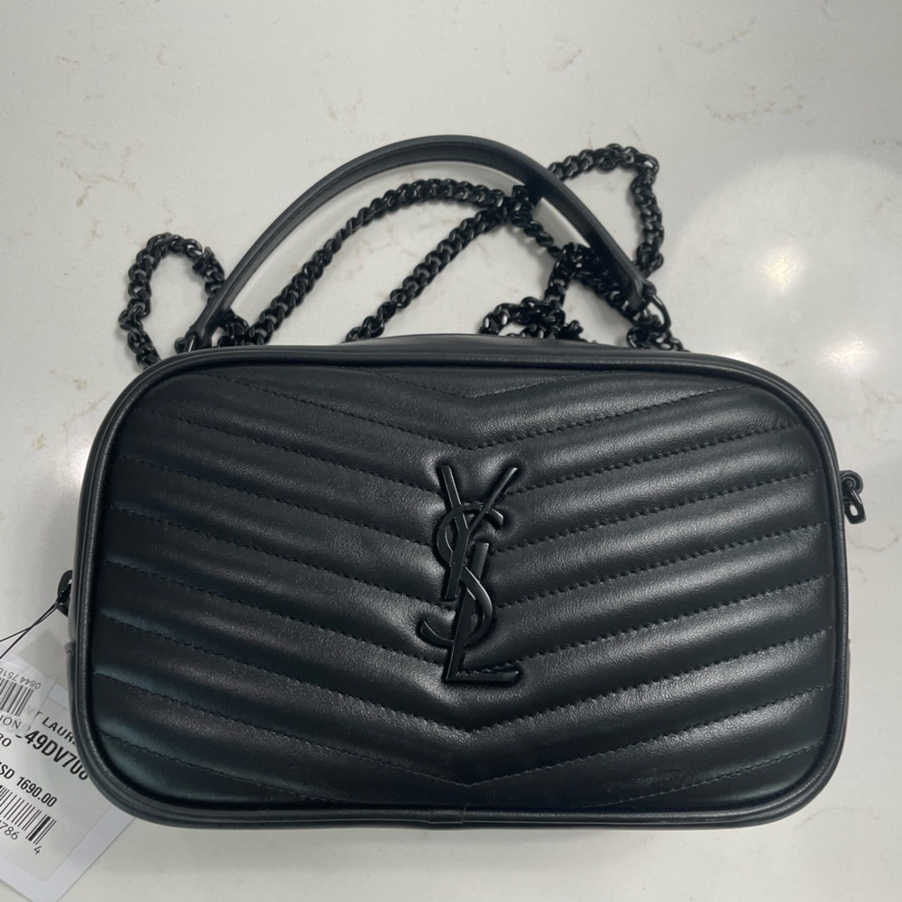 Lou Mini YSL Camera Bag Black